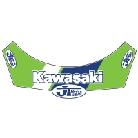 JT Racing Kawasaki Visor decal sticker