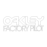 Oakley Factory Pilot - White decal sticker