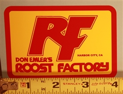Roost Factory - Yellow/Red decal sticker