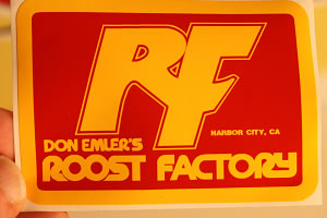 Roost Factory - Red/Yellow decal sticker