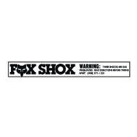Fox Shox Black on Clear Decal Sticker Set