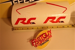 Honda RC HRC CR On The Line Racing Radiator Shroud Wings RED