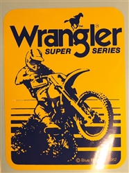 Wrangler Super Series bike decal sticker