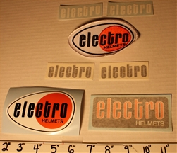 Electro Helmets decal sticker & patch kit