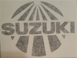 Suzuki sunburst die cut decal